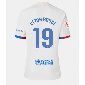 Barcelona Vitor Roque #19 Borta Kläder Dam 2023-24 Kortärmad